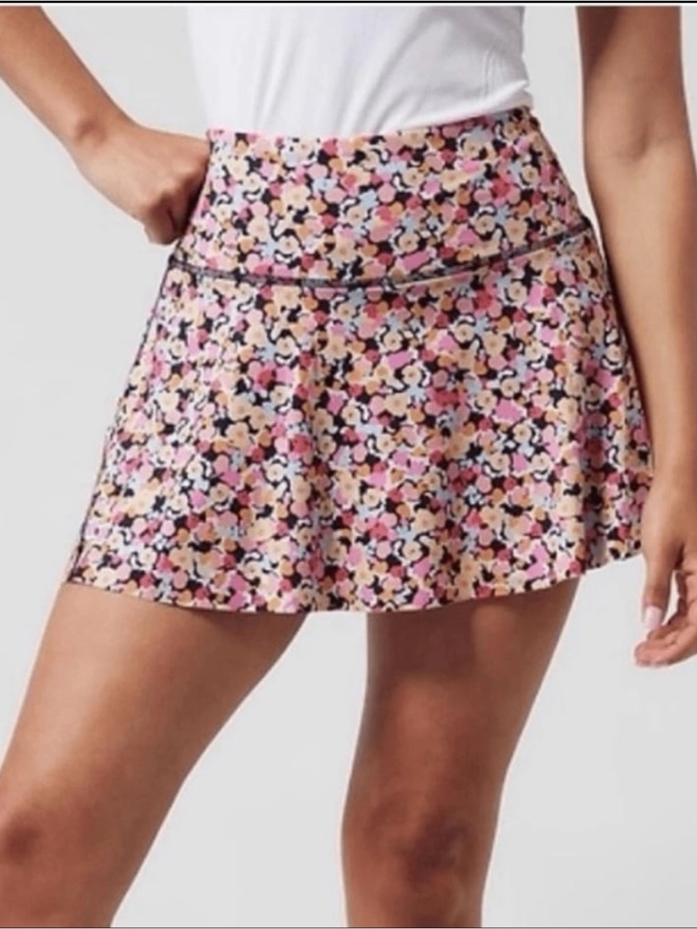 Athleta Ace Tennis Skort 13.5" in Volley Floral Lunaria Sz 2X pockets